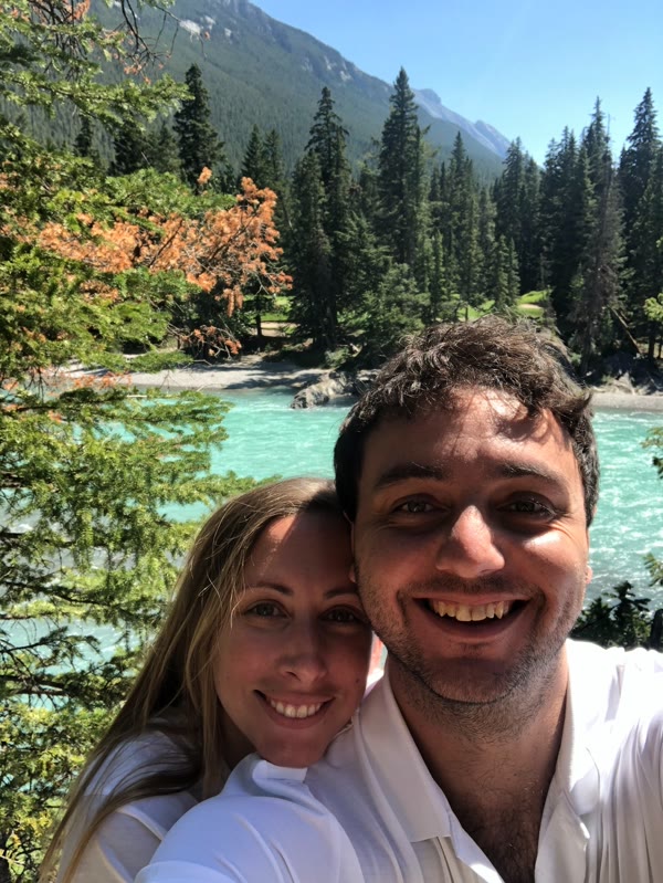 Brendan and Jaimie in the mountains