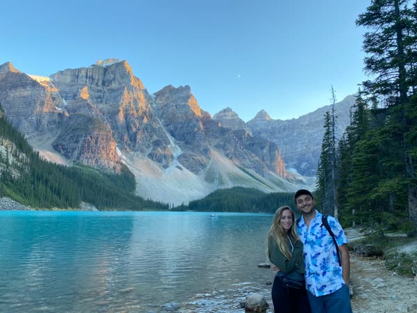 Brendan and Jaimie at Lake Louise